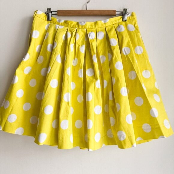 Pink Tartan yellow White Polka Dot Full Mini Skirt 14 - Picture 6 of 7